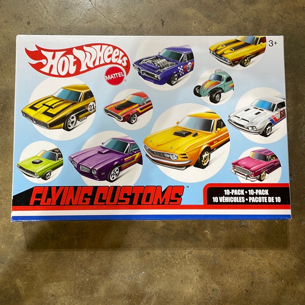 Hot wheels matchbox flying customs 10 car pack mustang firebird Volkswagen